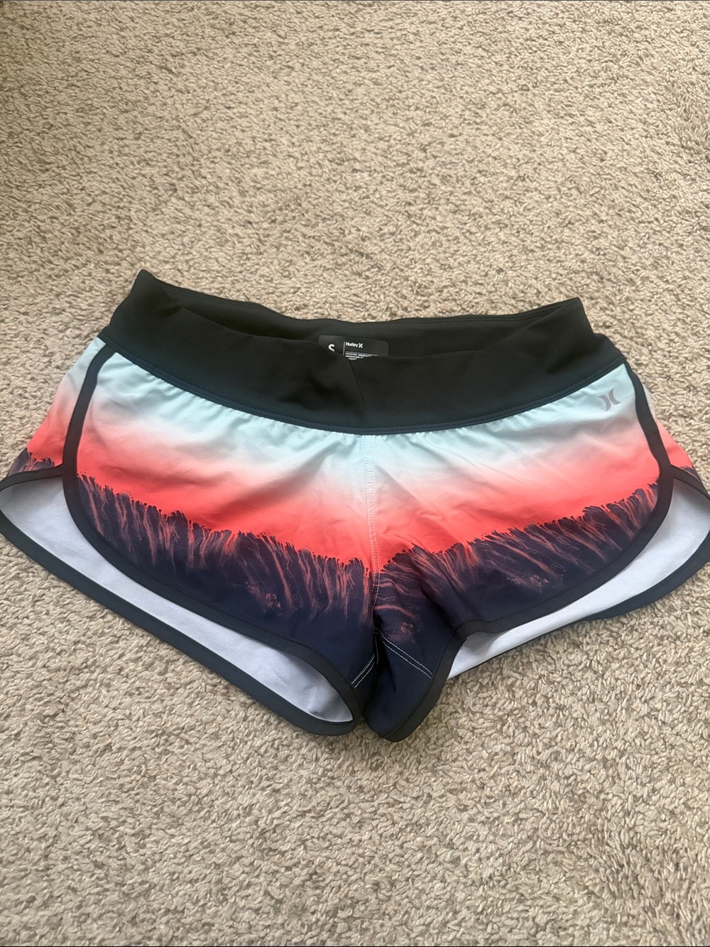 Hurley Phantom Coral-to-Black Gradient Women's Athletic/ Board Shorts